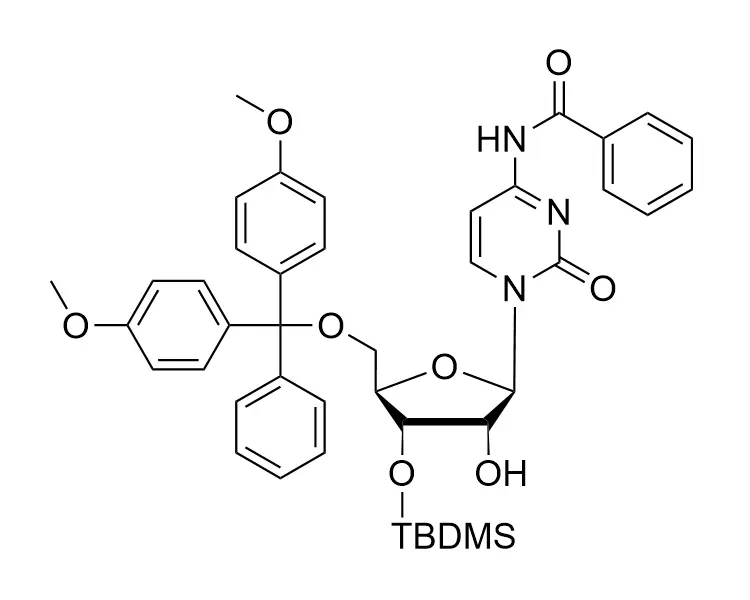 5'-O-DMT-3'-O-TBDMS-N4-Bz-rC